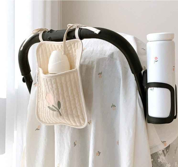 Bedside Hanging Storage Bag for Bottles & Diapers