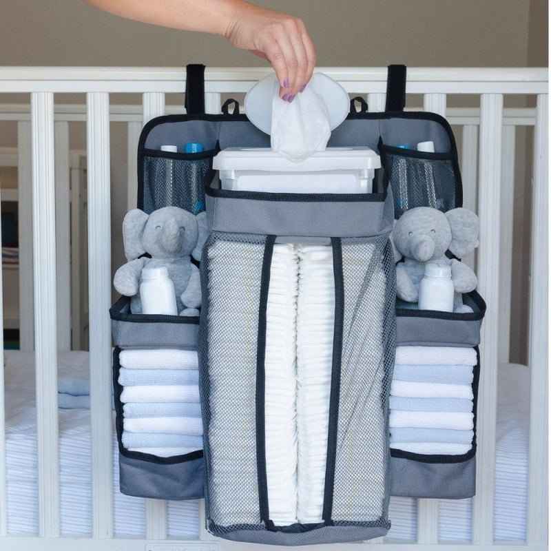 Baby Diaper Organizer for Crib & Nursery