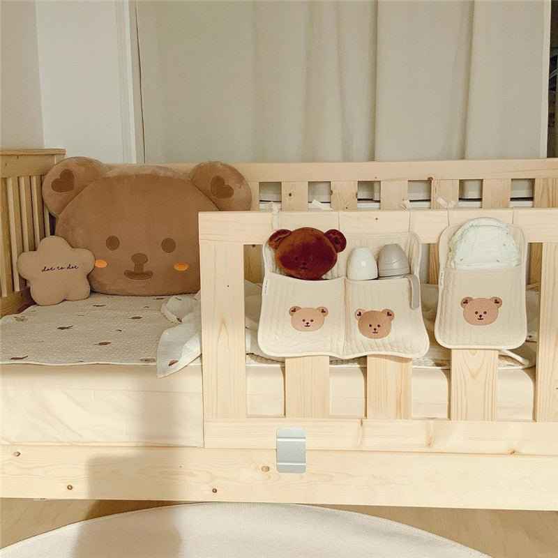 Bedside Hanging Storage Bag for Bottles & Diapers