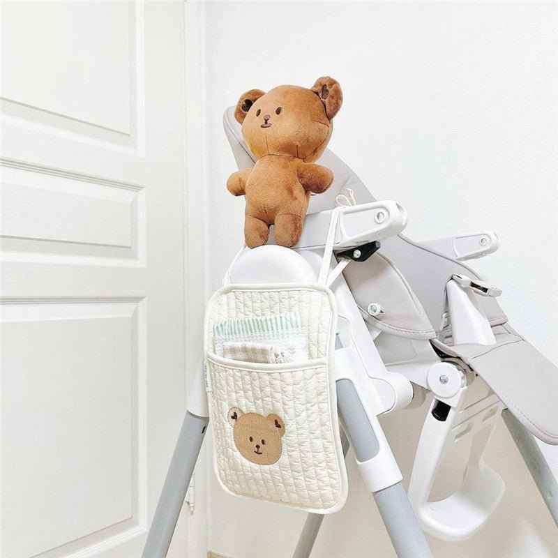 Bedside Hanging Storage Bag for Bottles & Diapers