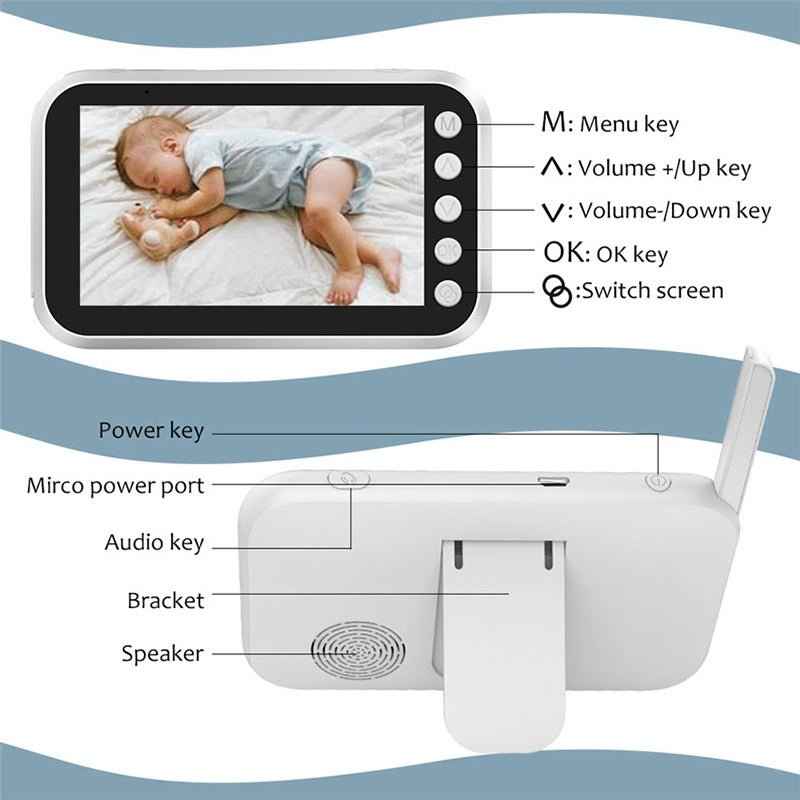 4.3 Inch Baby Monitor with Night Vision &amp; Two-Way Audio